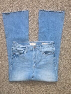 Harper Light Blue Women's High-Rise Flare Ankle Jeans